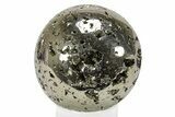 Polished Pyrite Sphere - Peru #231642-1